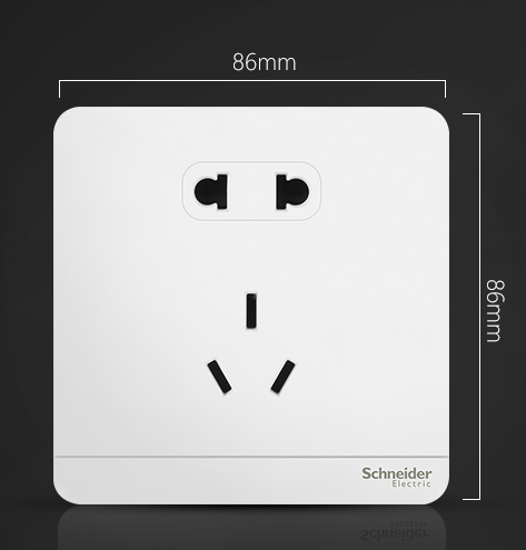 施耐德五孔插座面板繹尚系列